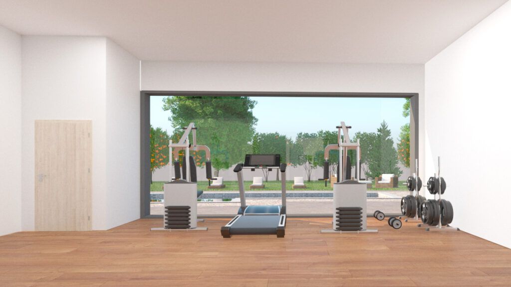 Zonas comunes: gimnasio en Centro residencial asistencial CR+a Alerre